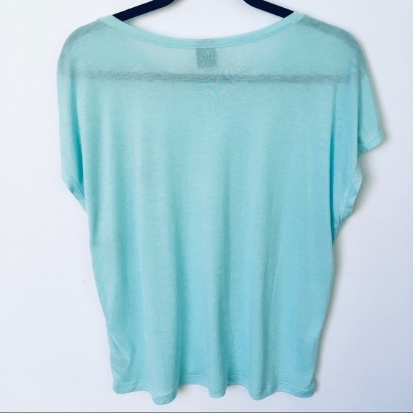 Free Press Aqua Cap Sleeve "Delicious" Graphic Tee - Picture 5 of 5